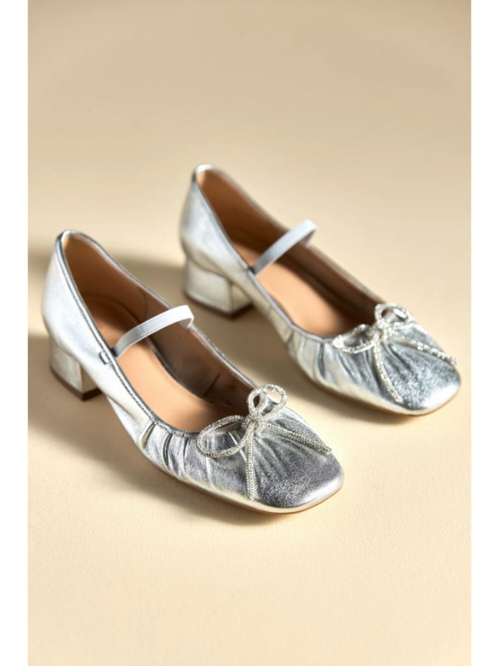 Maeve x Anthropologie Sz. EU 38(US 7.5) Silver Ballet Heels